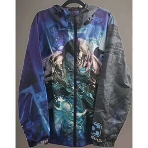 NWT Tango Hotel X DC Comics Sz XL Men's Cyborg Windbreaker Hooded Jacket